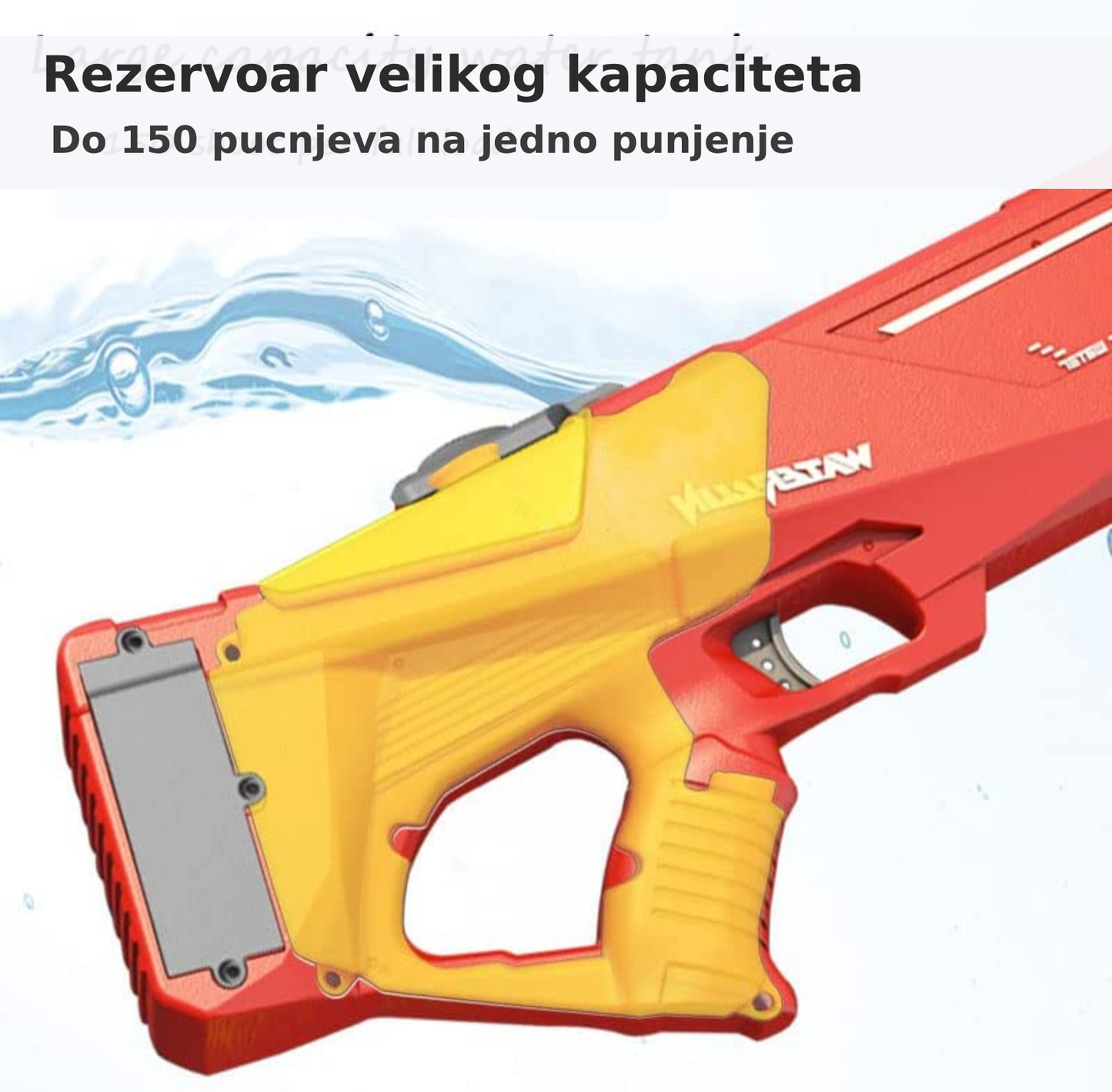 Puška Na Vodu Shark – Električna, Automatska 🦈💦