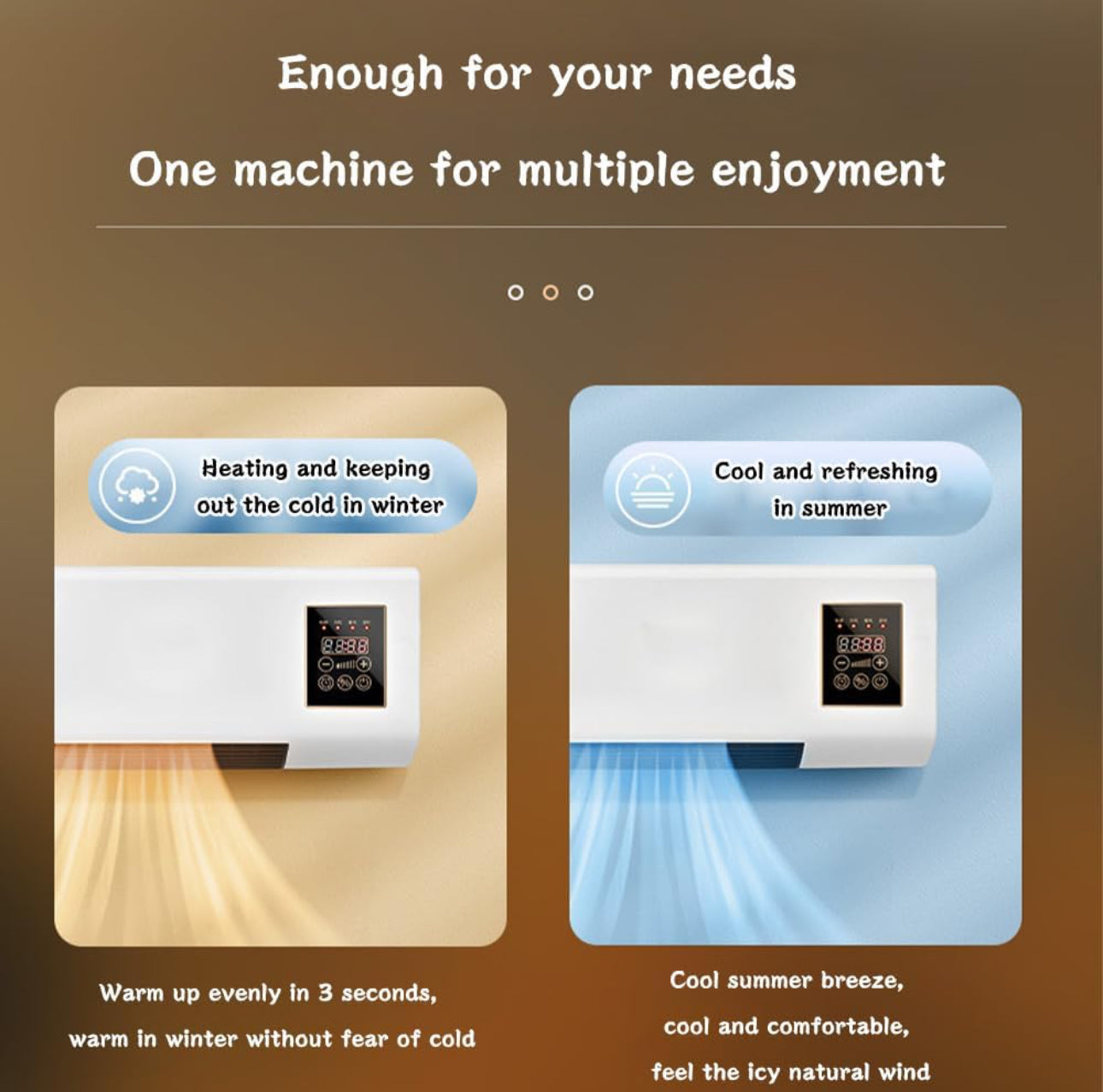 2u1 KLIMA GREJALICA (zidna i prenosiva)