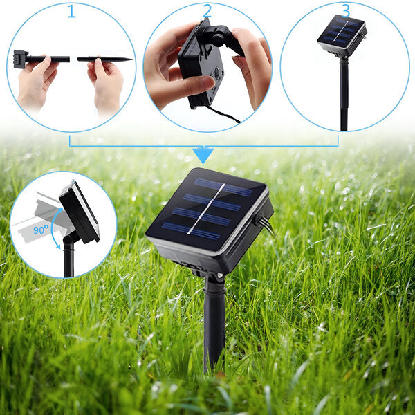 Solarne LED Lampice 5m – Dekorativna Rasveta bez Kablova